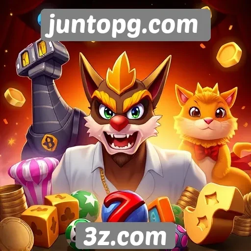 Diversidade de jogos disponíveis em juntopg.com