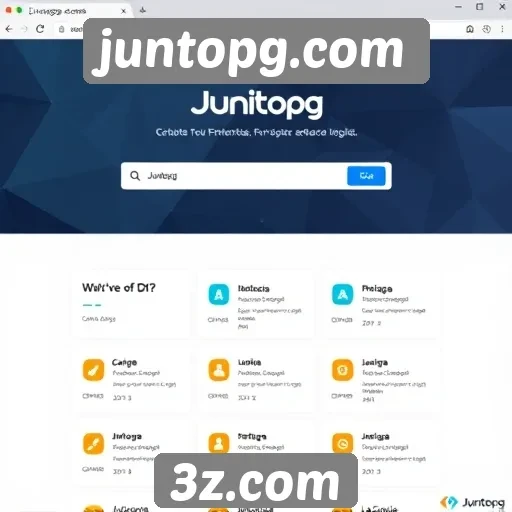 Interface do usuário do juntopg.com é intuitiva
